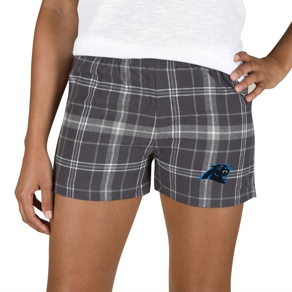 Concepts Sport Women's Ultimate Flannel Shorts - Carolina Panthers