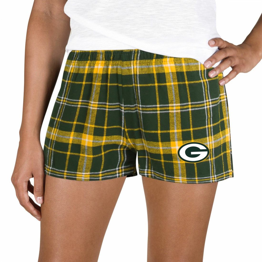 Concepts Sport Women's Ultimate Flannel Shorts - Green Bay Packers