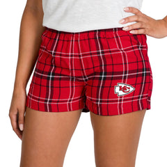Concepts Sport Women's Ultimate Flannel Shorts - Kansas City Chiefs