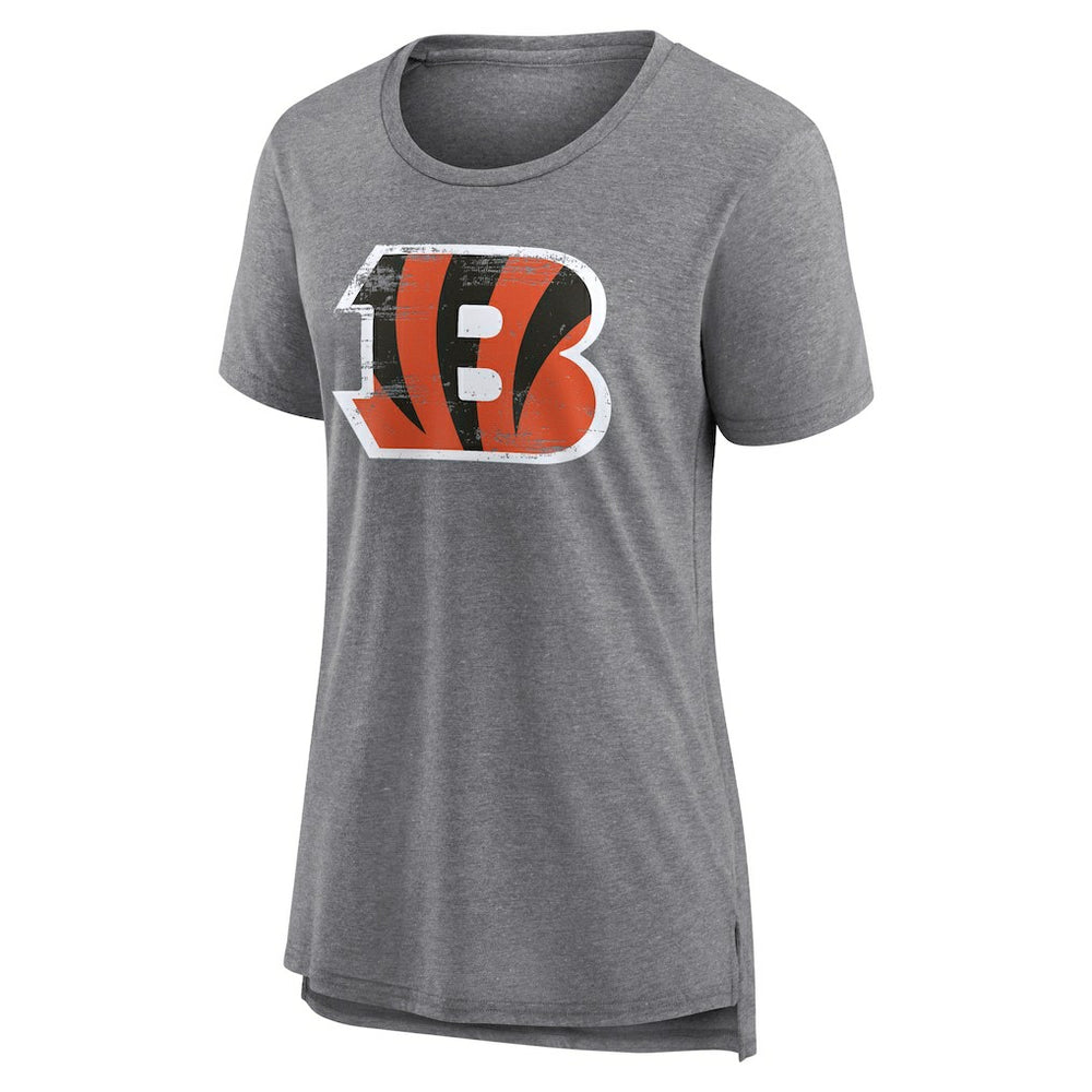 Women's Heritage Custom Name & Number Tri-Blend T-Shirt - Cincinnati Bengals