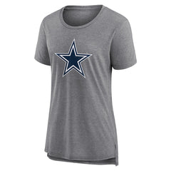 Women's Heritage Custom Name & Number Tri-Blend T-Shirt - Dallas Cowboys