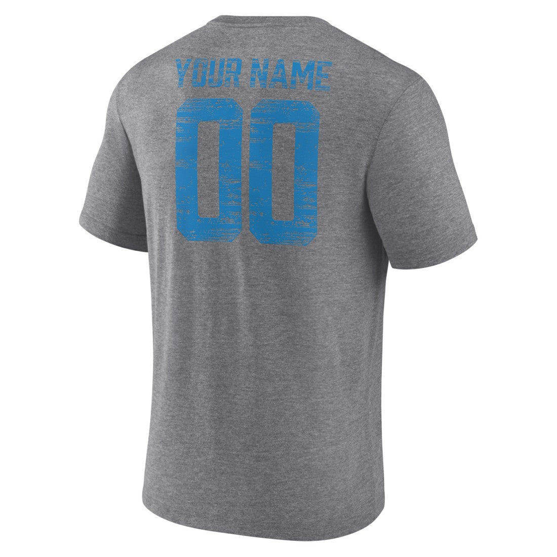 Heritage Custom Name & Number Tri-Blend T-Shirt - Detroit Lions