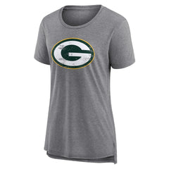 Women's Heritage Custom Name & Number Tri-Blend T-Shirt - Green Bay Packers