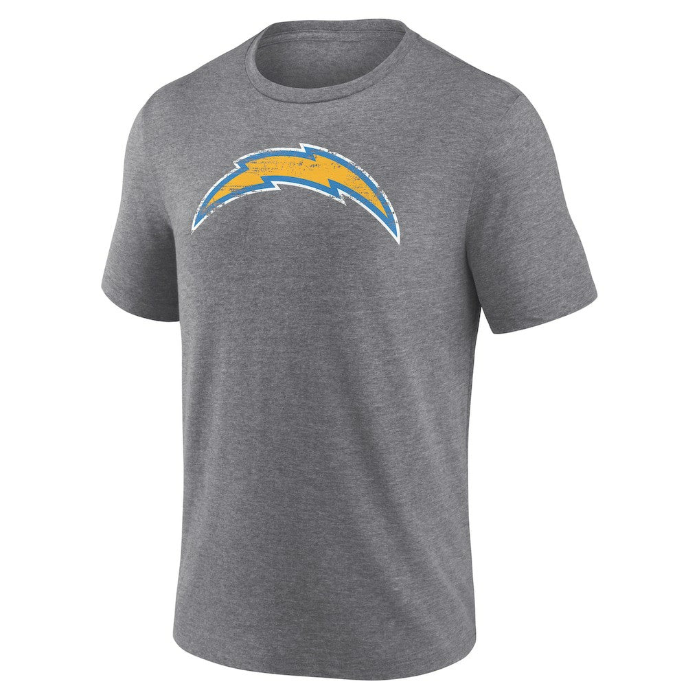 Heritage Custom Name & Number Tri-Blend T-Shirt - Los Angeles Chargers