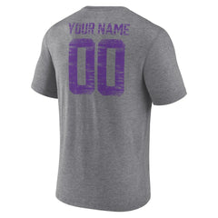 Heritage Custom Name & Number Tri-Blend T-Shirt - Minnesota Vikings