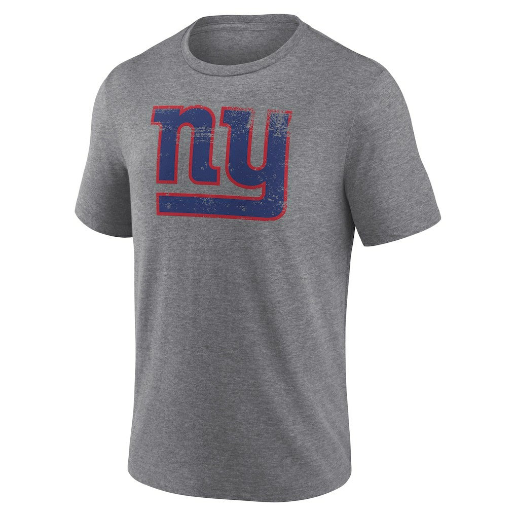 Heritage Custom Name & Number Tri-Blend T-Shirt - New York Giants
