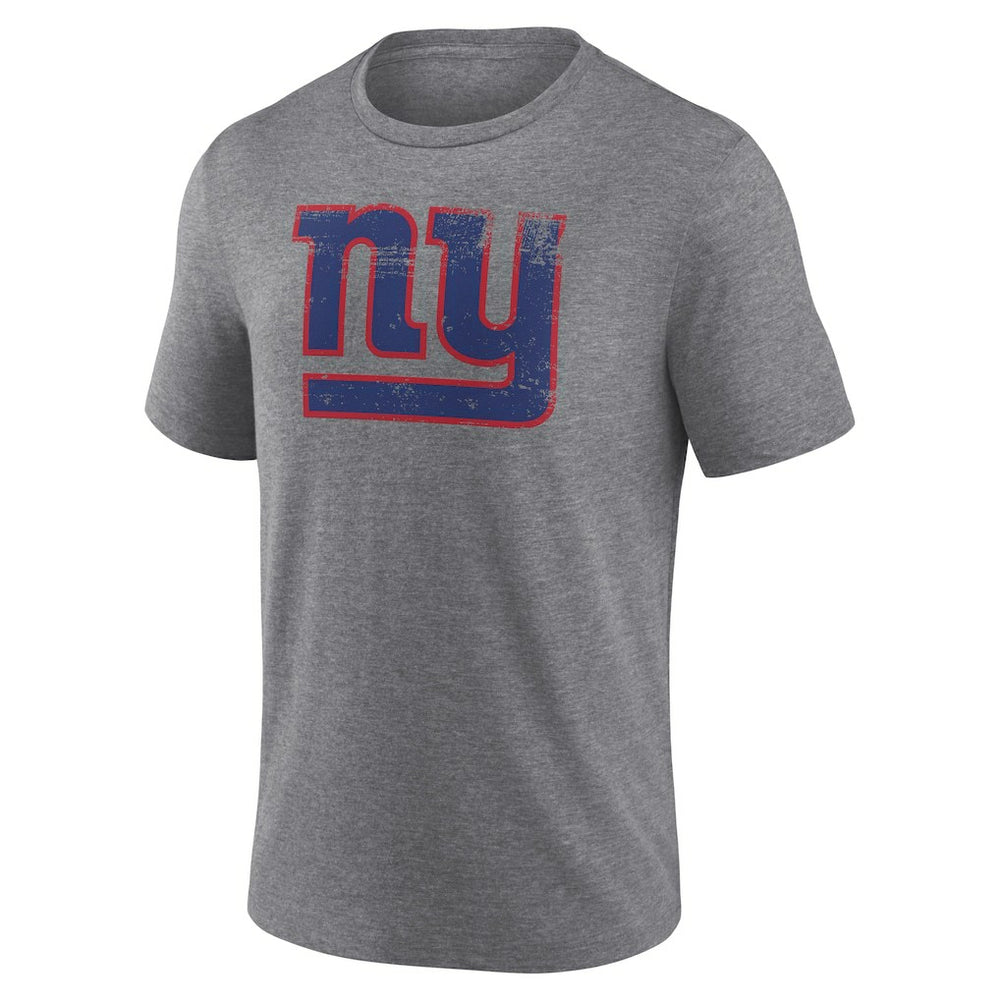 Heritage Custom Name & Number Tri-Blend T-Shirt - New York Giants