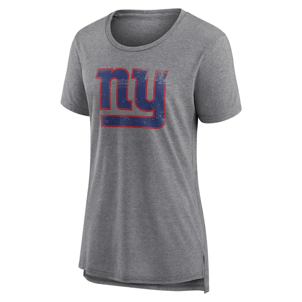 Women's Heritage Custom Name & Number Tri-Blend T-Shirt - New York Giants