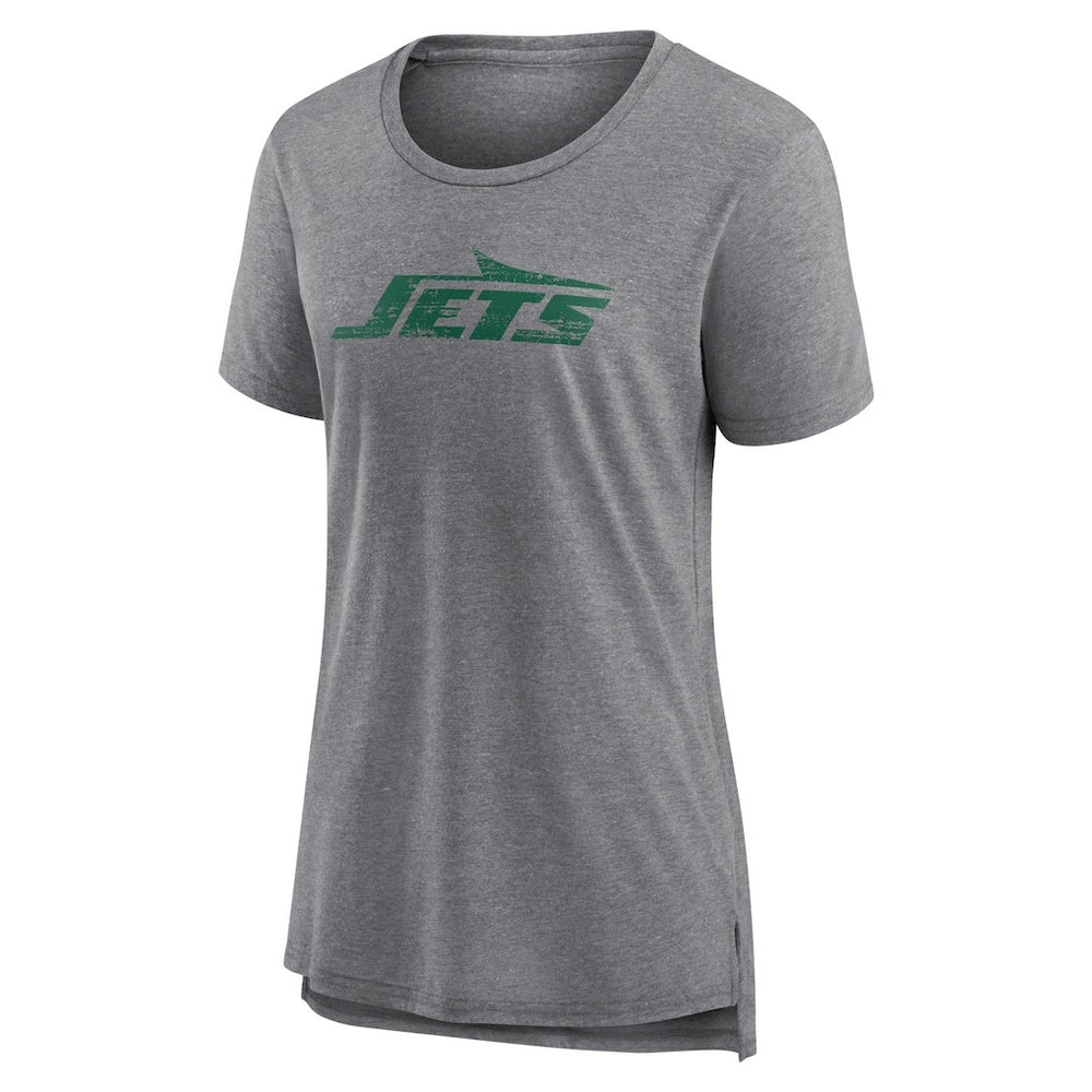 Women's Heritage Custom Name & Number Tri-Blend T-Shirt - New York Jets