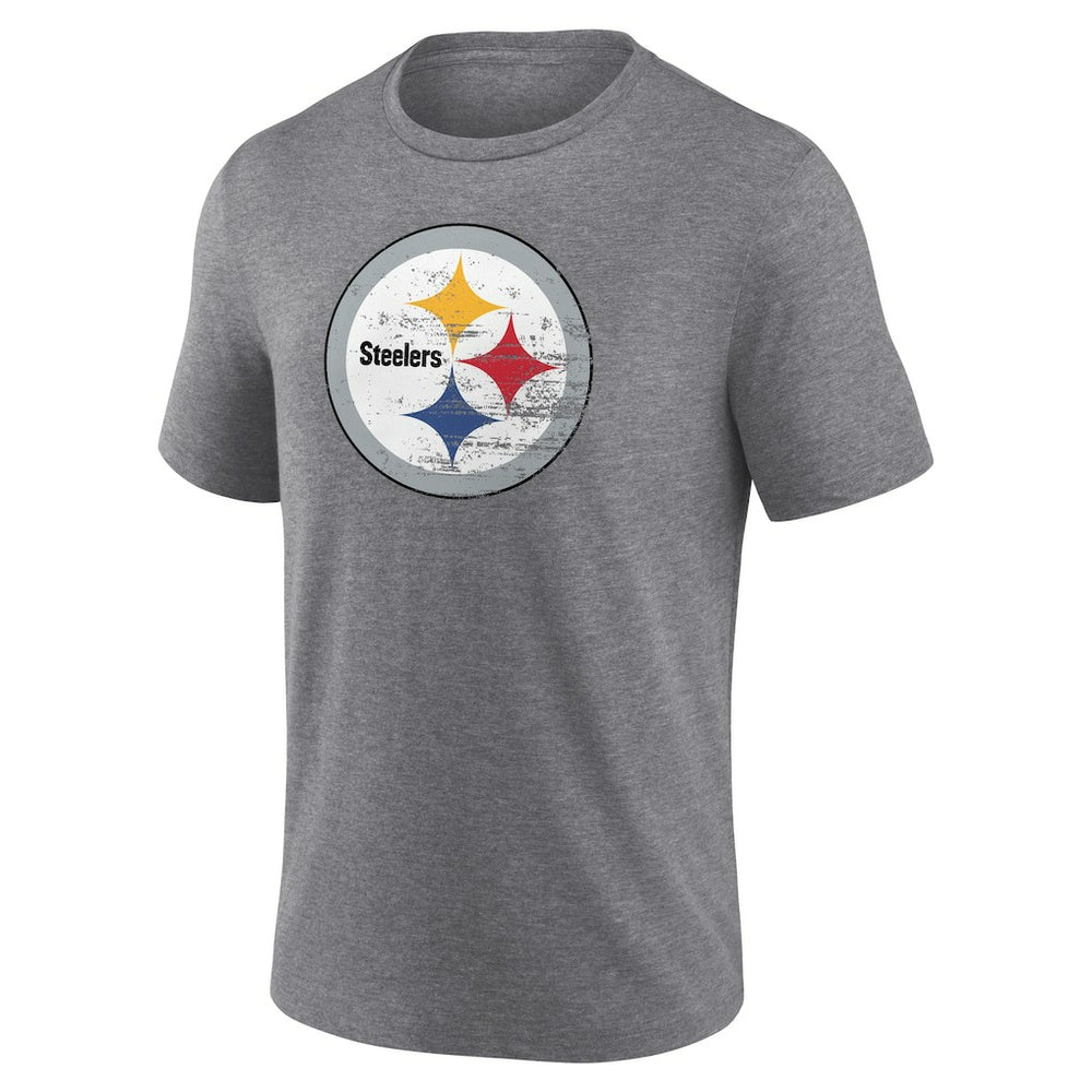 Heritage Custom Name & Number Tri-Blend T-Shirt - Pittsburgh Steelers