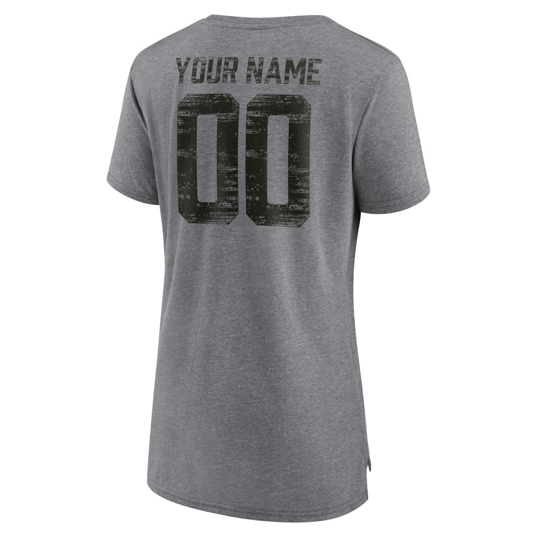 Women's Heritage Custom Name & Number Tri-Blend T-Shirt - Tampa Bay Buccaneers
