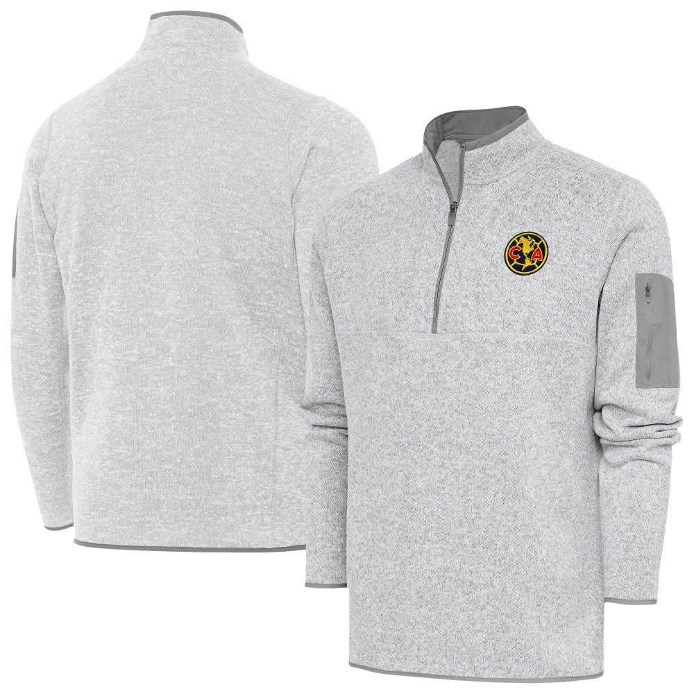 Club America Antigua Elevate Quarter-Zip Pullover -  Heather Gray