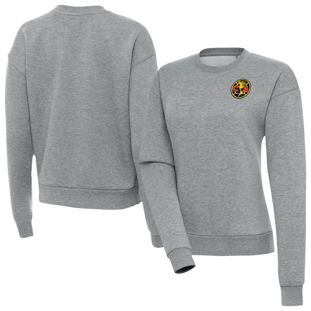 Club America Antigua Women's Takeover Pullover Sweatshirt -  Heather Gray