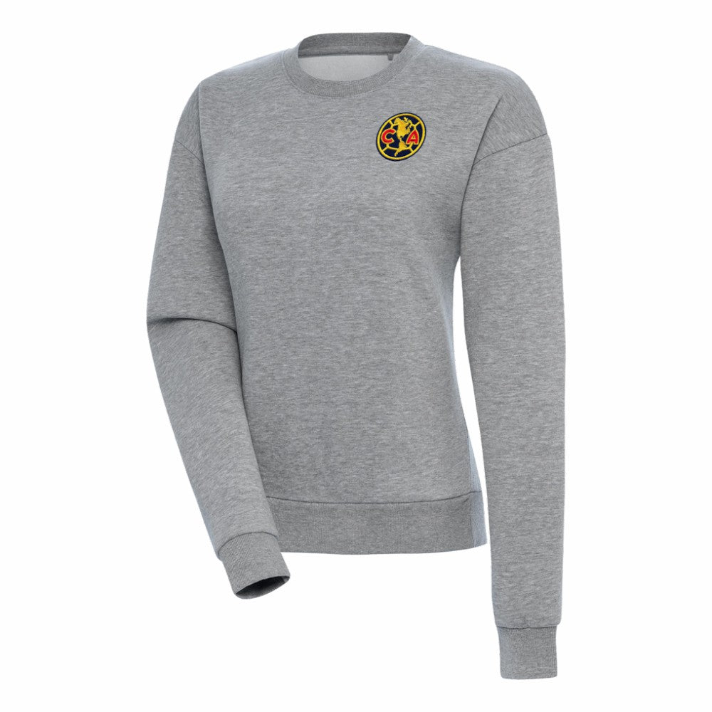 Club America Antigua Women's Takeover Pullover Sweatshirt -  Heather Gray