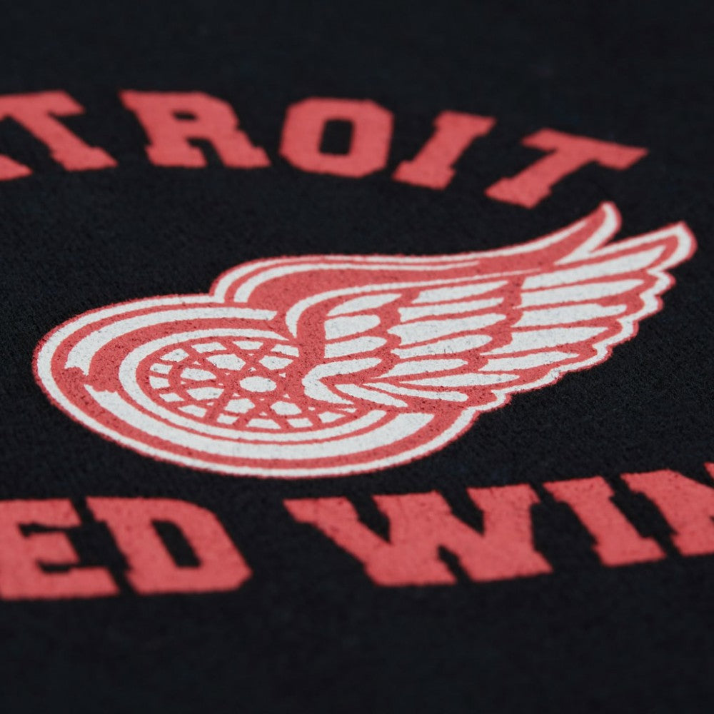 NHL Black Detroit Red Wings Mitchell & Ness Women's Vintage Crewneck Sweatshirt