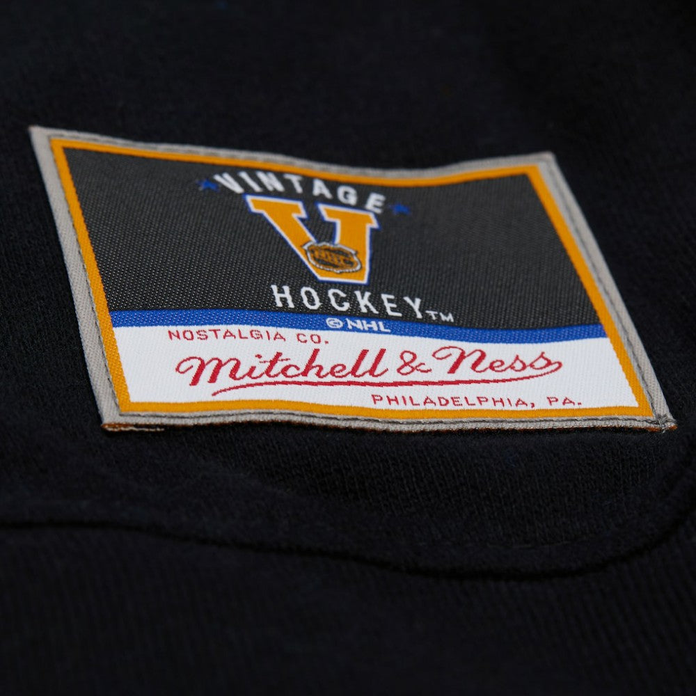 NHL Black Detroit Red Wings Mitchell & Ness Women's Vintage Crewneck Sweatshirt