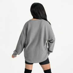 Gameday Couture Women's Oversized Sweet Victory Corded Sweatshirt - Baltimore Ravens