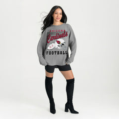 Gameday Couture Women's Oversized Sweet Victory Corded Sweatshirt - Arizona Cardinals
