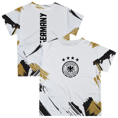 Germany National Team Vive La Fete Youth Paint Brush T-Shirt -  White
