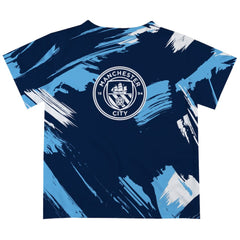 Manchester City Vive La Fete Youth Paint Brush T-Shirt -  Navy