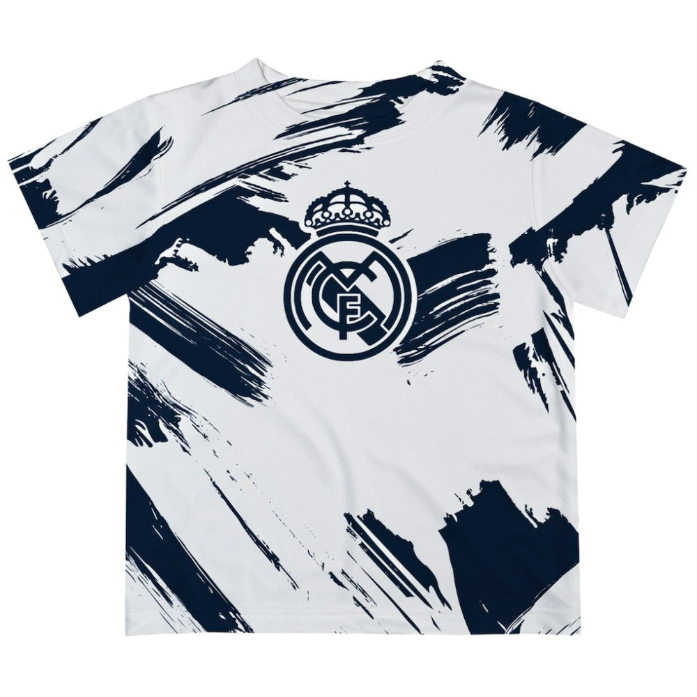 Real Madrid Vive La Fete Youth Paint Brush T-Shirt -  White