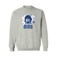 Diego Maradona Argentina National Team Vive La Fete Women's D10S Sweatshirt -  Gray