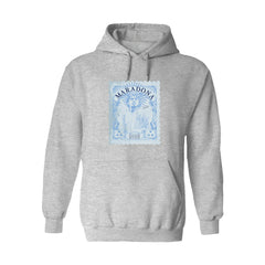 Diego Maradona Argentina National Team Vive La Fete Women's Vintage Stamp Pullover Hoodie -  Gray