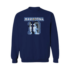 Diego Maradona Argentina National Team Vive La Fete Name & Number Sweatshirt -  Navy