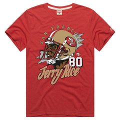 Jerry Rice  Homage Unisex Retired Player Classic Caricature T-Shirt - San Francisco 49ers