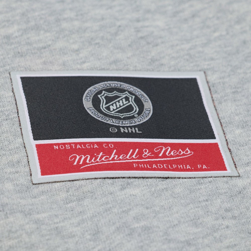 NHL Heather Gray San Jose Sharks Mitchell & Ness Women's Hockey Night Sweatshirt