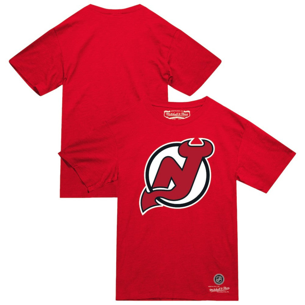 NHL Red New Jersey Devils Mitchell & Ness Heritage T-Shirt