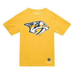 NHL Gold Nashville Predators Mitchell & Ness Heritage T-Shirt