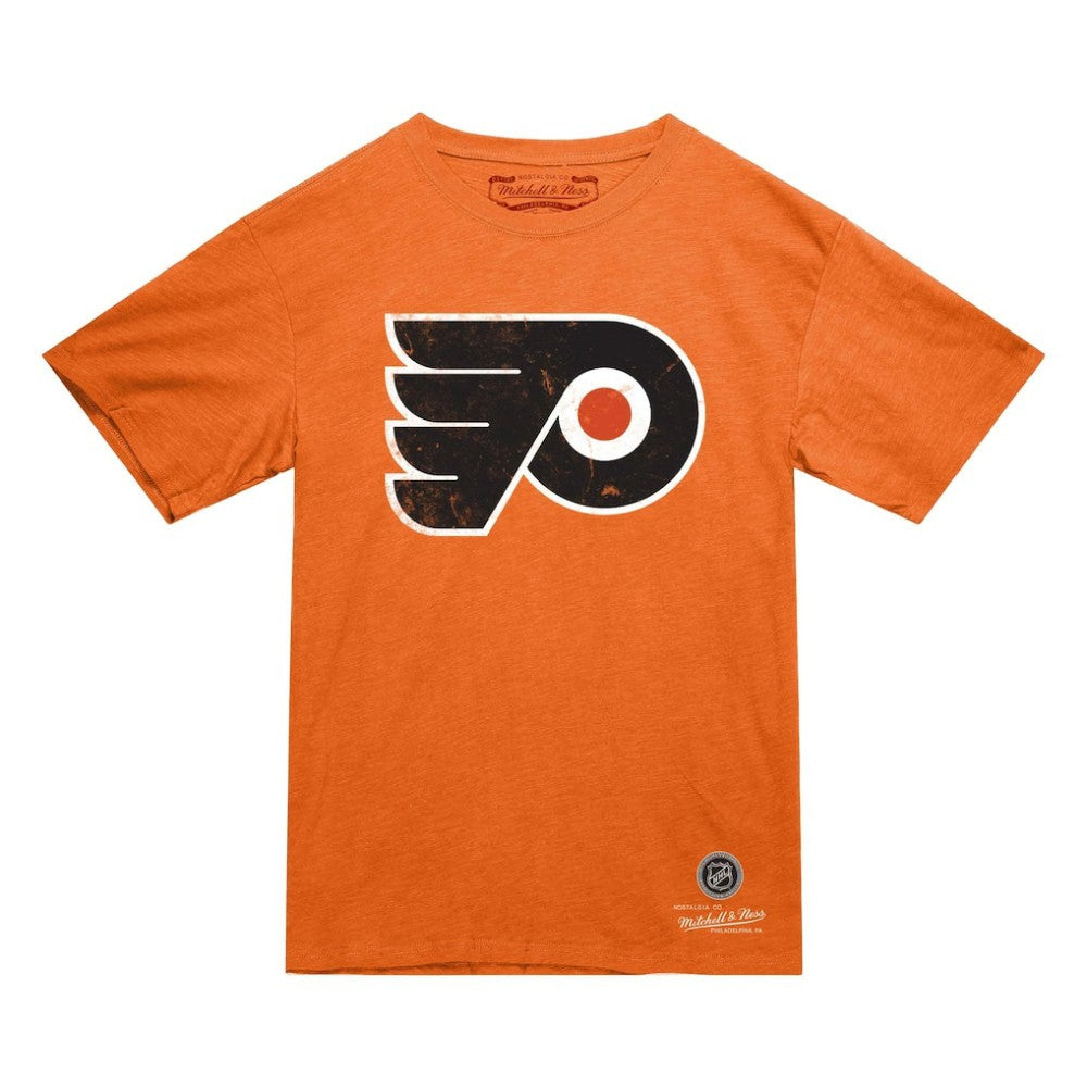 NHL Orange Philadelphia Flyers Mitchell & Ness Heritage T-Shirt