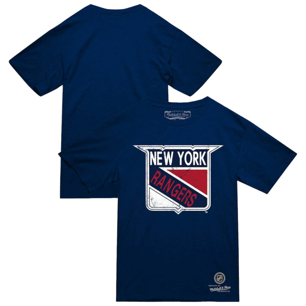 NHL Navy New York Rangers Mitchell & Ness Heritage T-Shirt