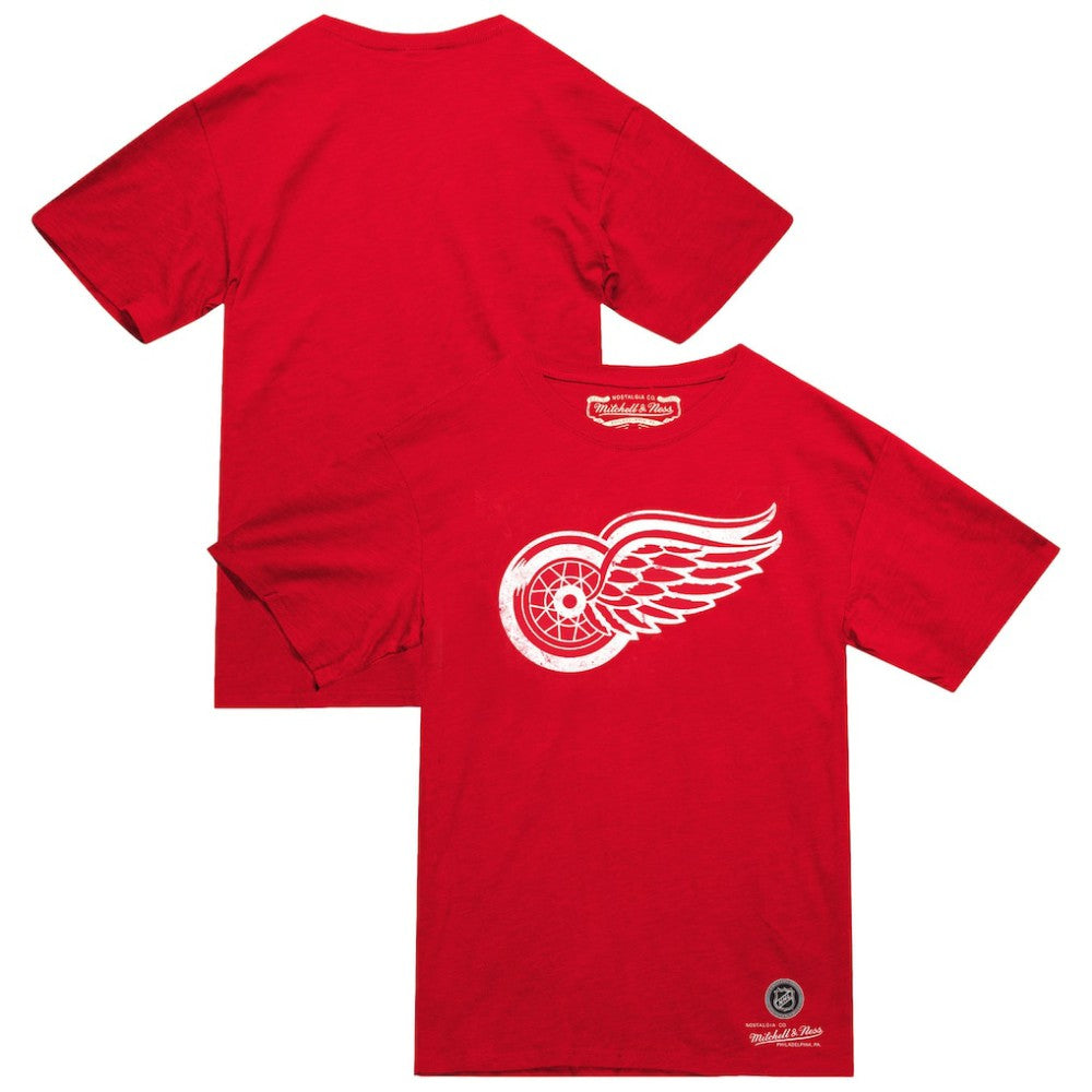 NHL Red Detroit Red Wings Mitchell & Ness Heritage T-Shirt