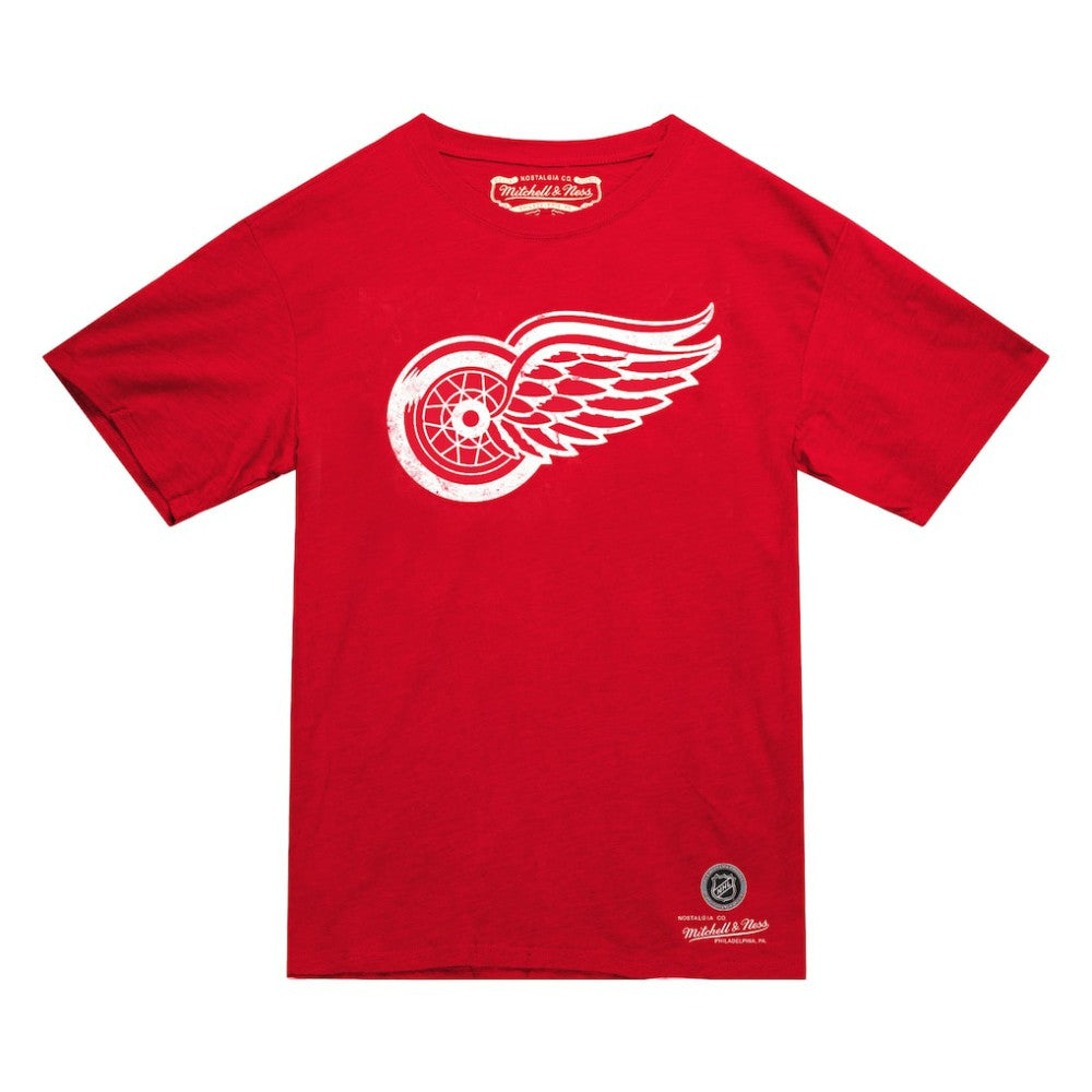 NHL Red Detroit Red Wings Mitchell & Ness Heritage T-Shirt