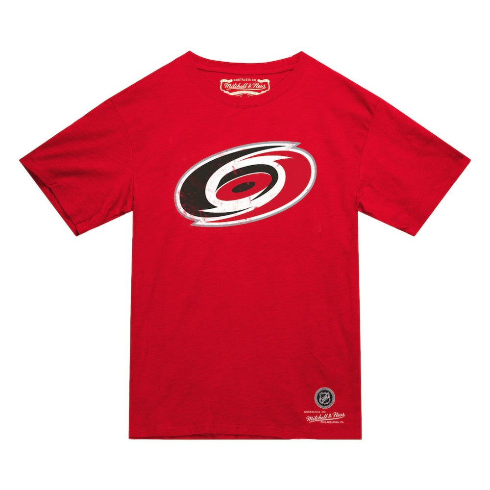 NHL Red Carolina Hurricanes Mitchell & Ness Heritage T-Shirt