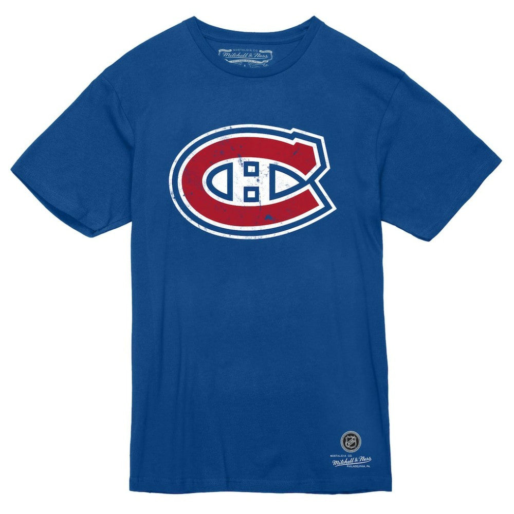 NHL Blue Montreal Canadiens Mitchell & Ness Heritage T-Shirt