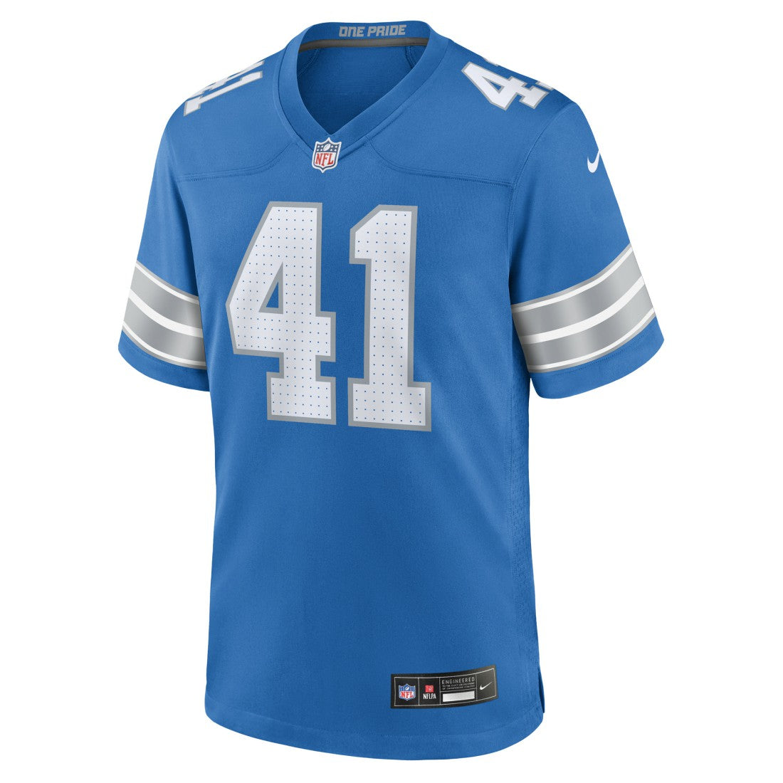 Gunnar Oakes  Team Game Jersey - Detroit Lions