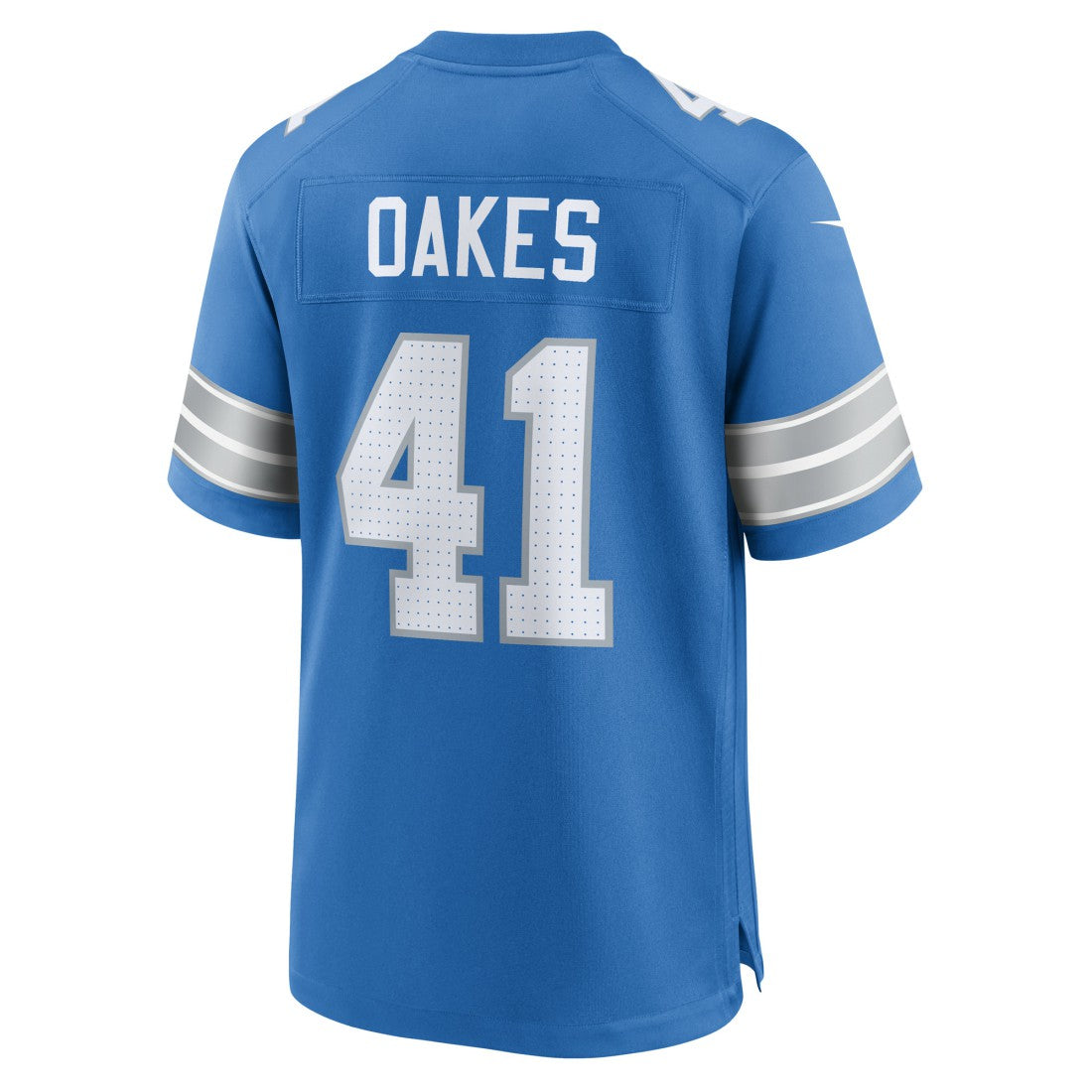 Gunnar Oakes  Team Game Jersey - Detroit Lions