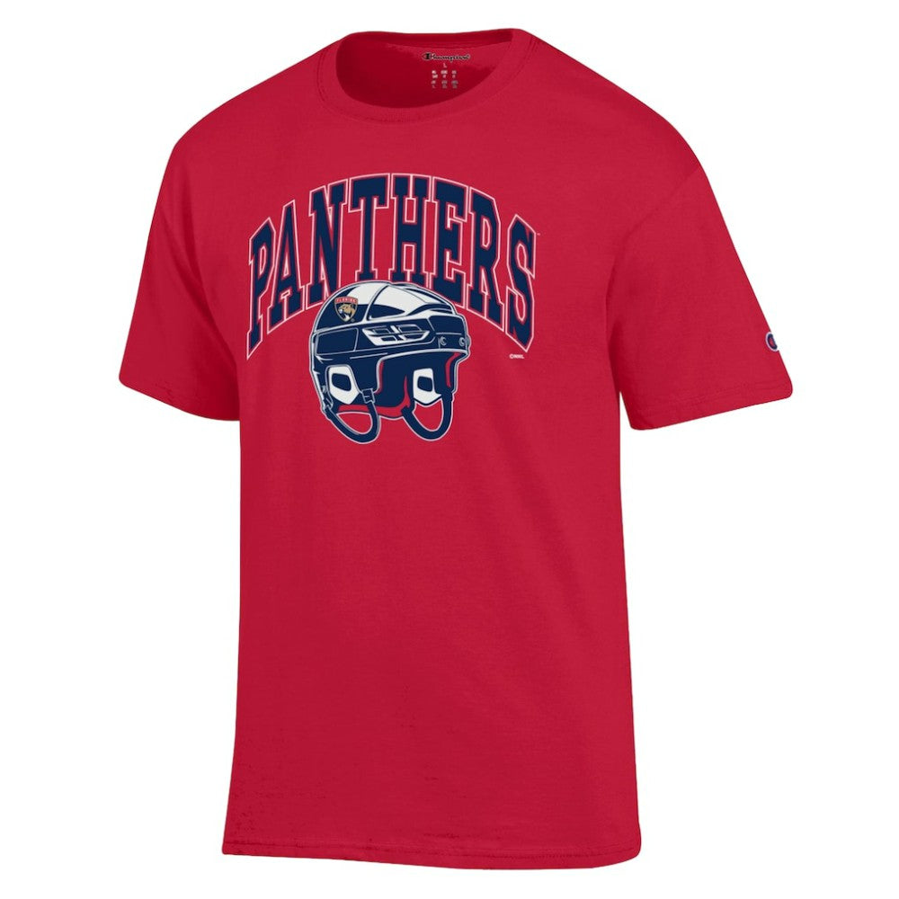 NHL Red Florida Panthers Champion Helmet T-Shirt