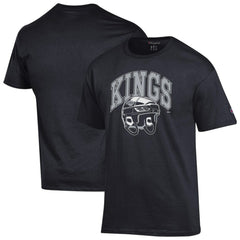 NHL Black Los Angeles Kings Champion Helmet T-Shirt
