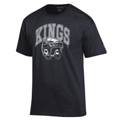 NHL Black Los Angeles Kings Champion Helmet T-Shirt
