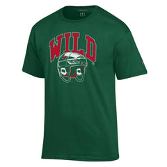 NHL Green Minnesota Wild Champion Helmet T-Shirt