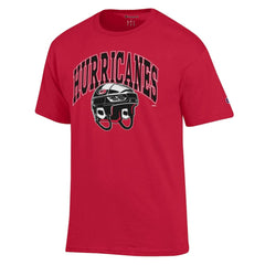 NHL Red Carolina Hurricanes Champion Helmet T-Shirt