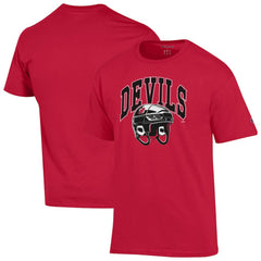 NHL Red New Jersey Devils Champion Helmet T-Shirt