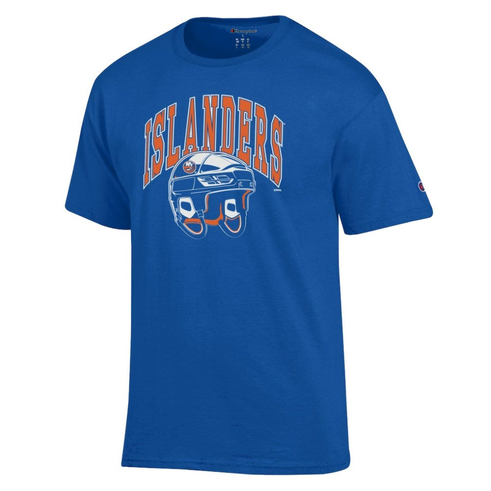NHL Royal New York Islanders Champion Helmet T-Shirt