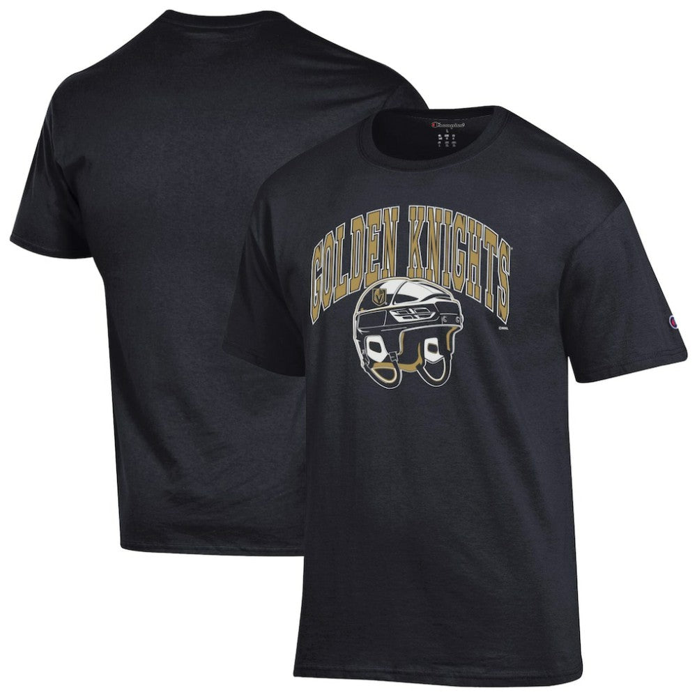 NHL Black Vegas Golden Knights Champion Helmet T-Shirt