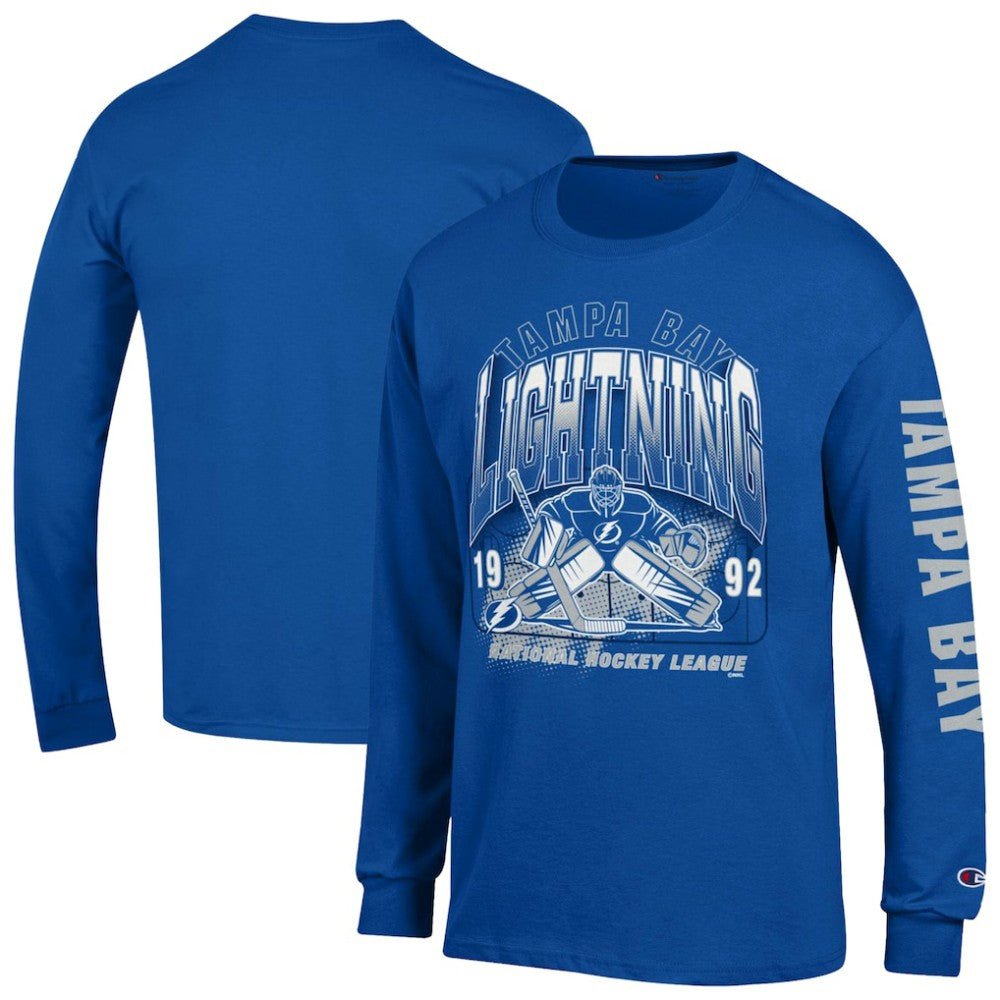 NHL Royal Tampa Bay Lightning Champion Long Sleeve Jersey T-Shirt