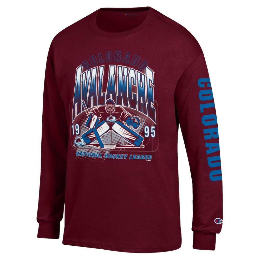 NHL Burgundy Colorado Avalanche Champion Long Sleeve Jersey T-Shirt